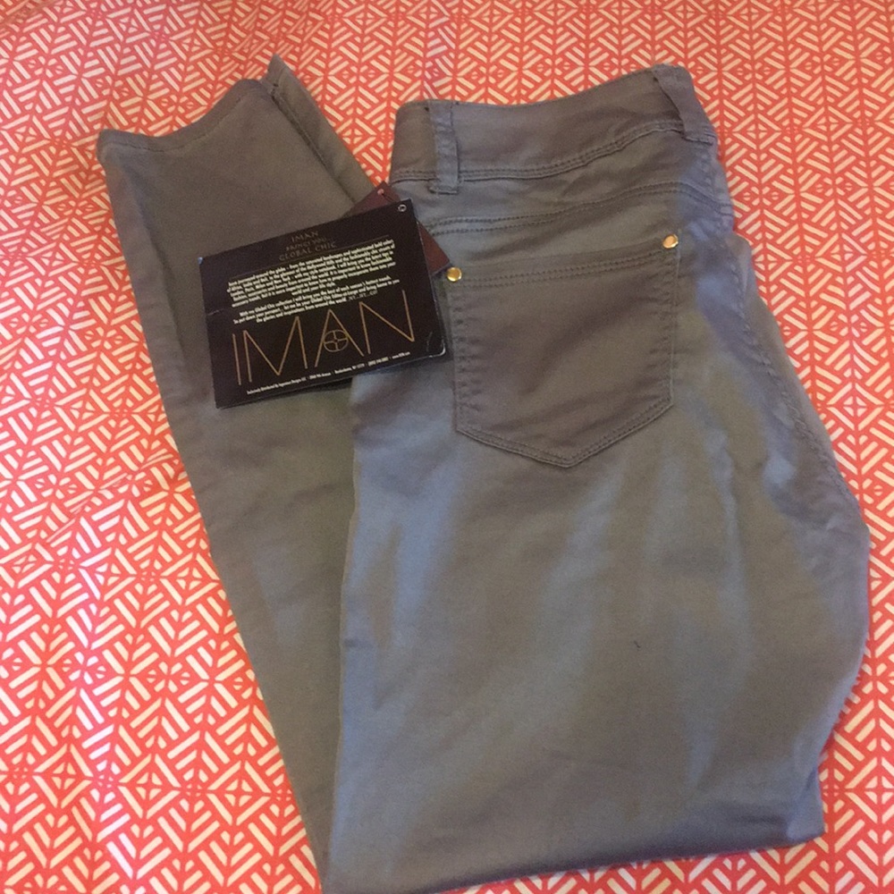 Gray skinny jeans